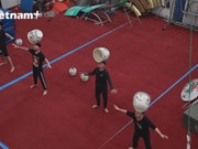 Подготовка артистов циркового искусства во Вьетнаме 