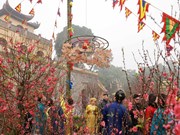 Традиционные ритуалы праздника Тэт в реликвии Тханглонг