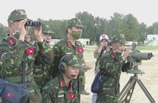 Выступление танков Вьетнама на Армейских играх