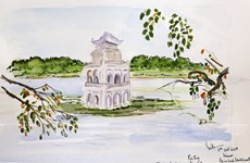 Древний квартал Ханоя в эскизах иностранных художников