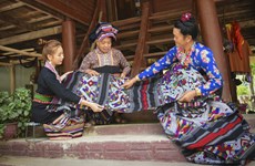 Сохранение лаосского ткачества парчи в деревне Нашанг