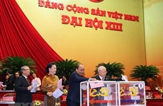 Поздравительная телеграмма руководителей Лаоса переизбранному генеральному секретарю ЦК КПВ, президенту страны Нгуен Фу Чонгу