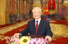 Генеральный секретарь ЦК КПВ, президент СРВ Нгуен Фу Чонг дал интервью ВИА по случаю празднования Лунного Нового года