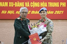 Вьетнамский офицер будет работать в департаменте миротворческих операций ООН