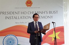 Торжественная церемония закладки памятника Президенту Хо Ши Мину в Нью-Дели