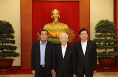 Высшие руководители Вьетнама, Камбоджи и Лаоса обсудили направления сотрудничества