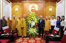 Председатель ОФВ поздравил буддистов с 40-летием Вьетнамской буддийской Сангхи