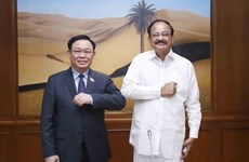 Председатель Национального собрания имел встречу с вице-президентом, председателем Сената Индии