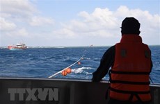 Рыбацкая лодка, севшая на мель, успешно спасена в водах Чыонгша