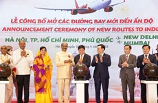 Cостоялась церемония объявления Vietjet прямых маршрутов между Вьетнамом и Индией