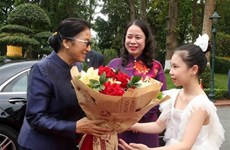 Вице-президент Вьетнама Во Тхи Ань Суан провела переговоры с вице-президентом Лаоса Пани Ятотоу