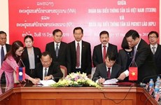 Сердечные отношения между информационными агентствами Вьетнама, Лаоса