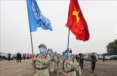 Новый образ армии Дяди Хо перед международными друзьями и местными жителями в миссии ООН