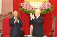 Генеральный секретарь ЦК КПВ Нгуен Фу Чонг оказал прием председателю НС Королевства Камбоджа
