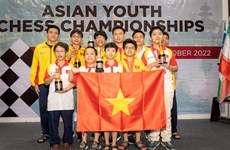 Вьетнамская шахматная команда заняла первое место на Молодежном чемпионате Азии 2022 года