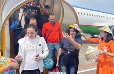 Фукуок приветствует первый рейс из Узбекистана после пандемии