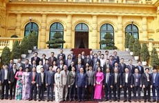 Президент государство встретился с делегацией Ассоциации молодых предпринимателей Вьетнама