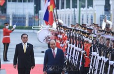 Церемония встречи президента Вьетнама Нгуен Суан Фука, находящегося с официальным визитом в Таиланде