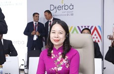 Вице-президент Вьетнама Во Тхи Ань Суан выступает на 18-м саммите МОФ