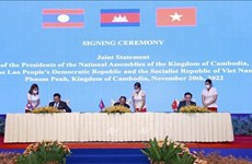 Национальные собрания Вьетнама, Лаоса и Камбоджи подписали совместное заявление о механизме саммита
