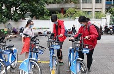 Ханой предлагает пилотную услугу проката велосипедов в 6 городских районах