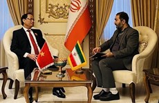 Заместитель председателя НС Чан Куанг Фыонг работает с государственными лидерами Ирана