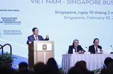 Премьер-министр Фам Минь Тьинь принял участие во Вьетнамско-сингапурском бизнес-форуме