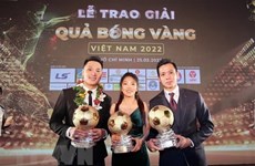 Нападающие Ван Кует и Хюинь Ньы выиграли Золотой мяч Вьетнама 2022 года