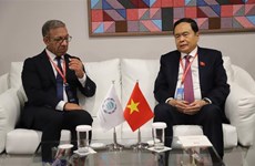 Заместитель председателя НC Чан Тхань Ман встретился с лидерами МПС и НС Лаоса