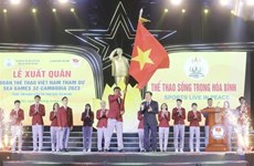 Состоялась церемония проводов вьетнамской спортивной делегации на 32-ые Игры Юго-восточной Азии