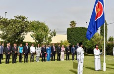56-летие со дня основания АСЕАН: Вьетнам председательствовал на церемонии поднятия флага в Марокко