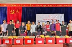 Общество Красного Креста оказало помощь пострадавшим от наводнения в провинции Йенбай