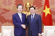 Председатель НС Выонг Динь Хюэ принял председателя японской партии чистой политики Ямагучи Нацуо