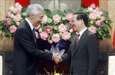 Президент Во Ван Тхыонг принял премьер-министра Сингапура Ли Сяньлуна