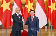 Председатель НС Выонг Динь Хюэ имел встречу с премьер-министром Сингапура Ли Сяньлуном