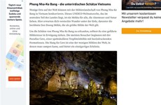 В СМИ Германии рассказывается об уникальных туристических направлениях во Вьетнаме 
