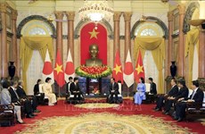 Президент Во Ван Тхыонг с супругой принял наследного принца и принцессу Японии