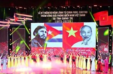 Торжественная церемония, посвященная 50-летию визита кубинского лидера в Куангчи