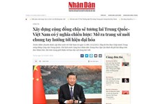 В статье лидера Китая излогаются ориентиры будущего сотрудничества Вьетнама и Китая