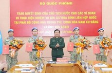 Четыре вьетнамских офицера отправятся в миротворческие миссии ООН