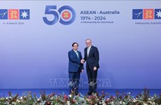 Состоялась церемония приветствия глав делегаций на Специальном саммите АСЕАН-Австралия