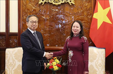 Исполняющая обязанности президента государства Во Тхи Ань Суан приняла уходящего посла Японии