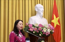 Вице-президент Вьетнама Во Тхи Ань Суан провела встречу со спонсорами, внесшими большой вклад в поддержку вьетнамских детей 