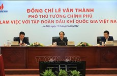 Вице-премьер Ле Ван Тхань провел рабочую встречу с Вьетнамской нефтегазовой группой