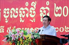 Вице-премьер СРВ Фам Бинь Минь принял участие во встрече по случаю кхмерского новогоднего праздника «Чол Чнам Тхмей»