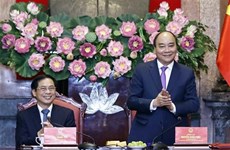 Президент Вьетнама встретился с руководством МИД по случаю дня дипломатической службы
