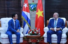 Заместитель премьер-министра Чан Хонг Ха встретился с премьер-министром Кубы