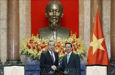 Президент Во Ван Тхыонг принял министра иностранных дел Китая