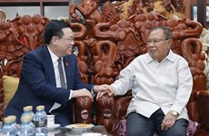 Председатель НС Выонг Динь Хюэ навестил бывших руководителей Лаоса