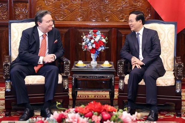 Президент Во Ван Тхыонг принял посла США hinh anh 2